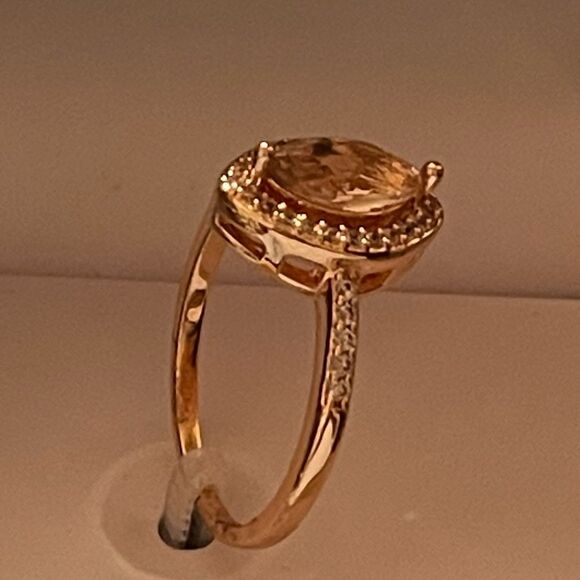 New in box CHARTER CLUB marquis Cut rose gold plated cubic zirconia Ring - Picture 6 of 7